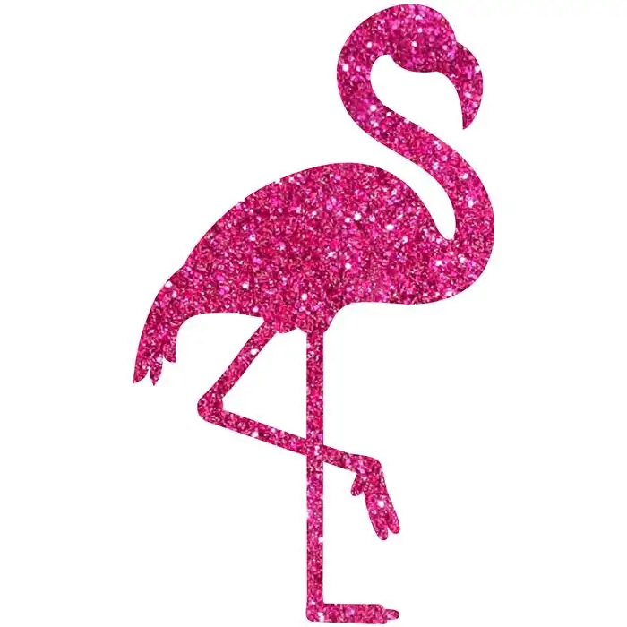 Empório do Eva - Mini Painel Flamingo em Eva Glitter