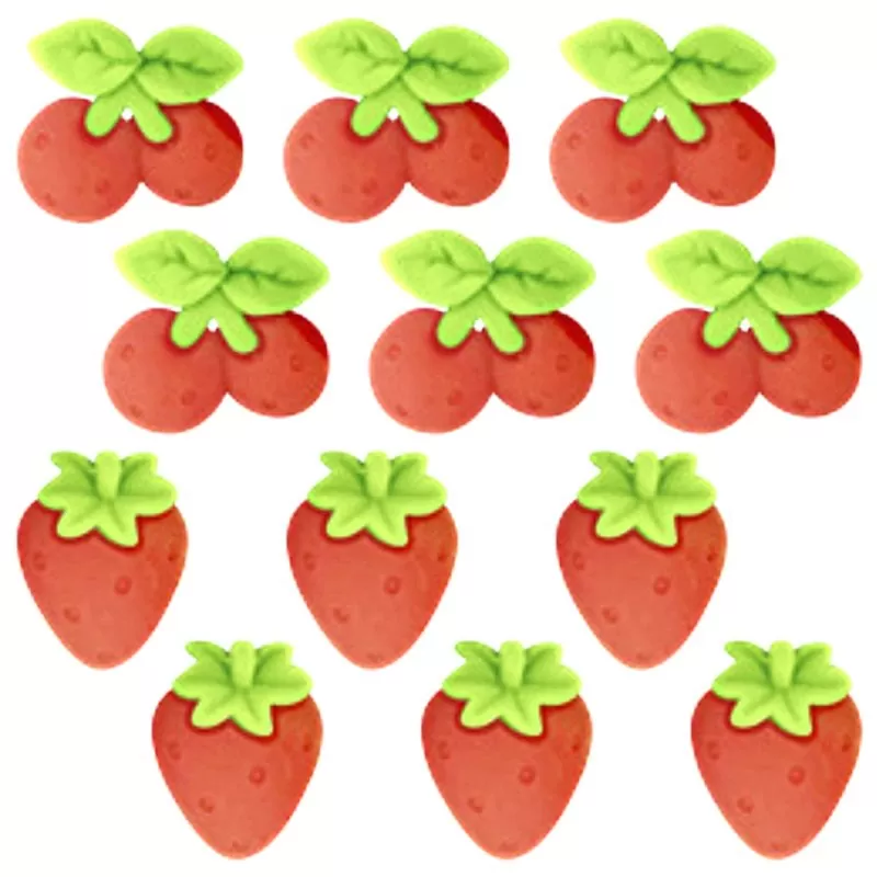 Empório do Eva - Charms para Decorar Artesanato Frutas Vermelhas
