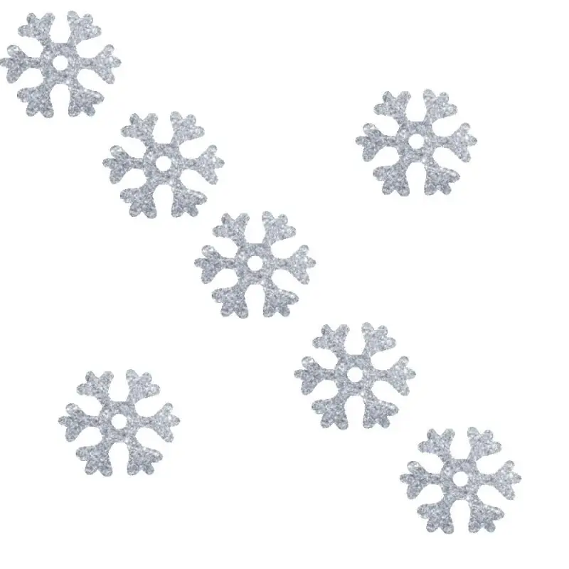 Empório do Eva - Flocos de Neve M Glitter - 50 unid
