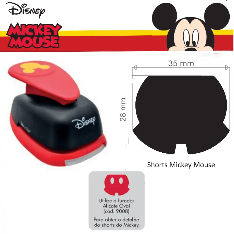 Empório do Eva - Furador Gigante Disney Shorts Mickey