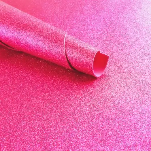 Empório do Eva - Eva Glitter Pink Azaleia - 5 folhas
