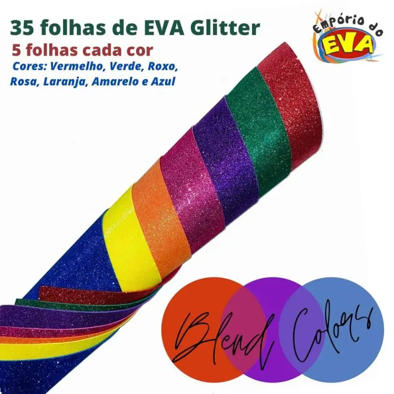 Empório do Eva - Coleção Eva Glitter Blend Colors