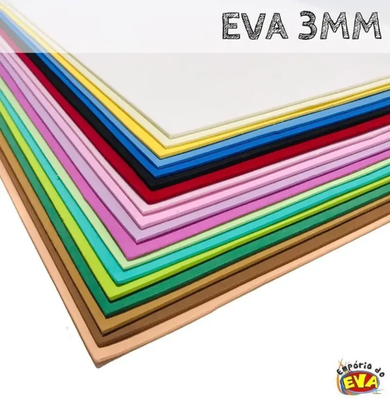 Empório do Eva - Eva 3mm-5 folhas mesma Cor - 40 x 60 cm